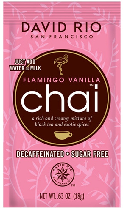 David Rio Chai Flamingo Vanille zuckerfrei und entkoffeiniert (18g-Beutel)