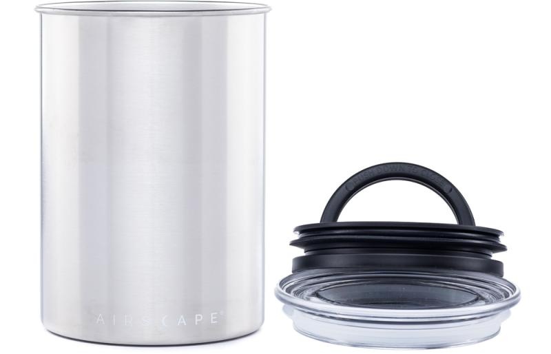 Airscape Kaffeedose mittel, silber gebürstet, Edelstahl