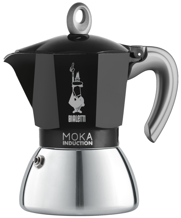 Bialetti Espressokocher Moka Indu. schwarz 6 T