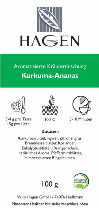Aromatisierte Kräutermischung Kurkuma-Ananas