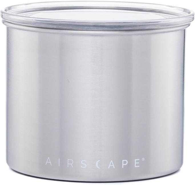 Airscape Kaffeedose klein, silber gebürstet, Edelstahl