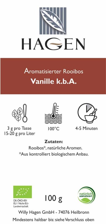 Aromatisierter Rooibos Vanille k.b.A.