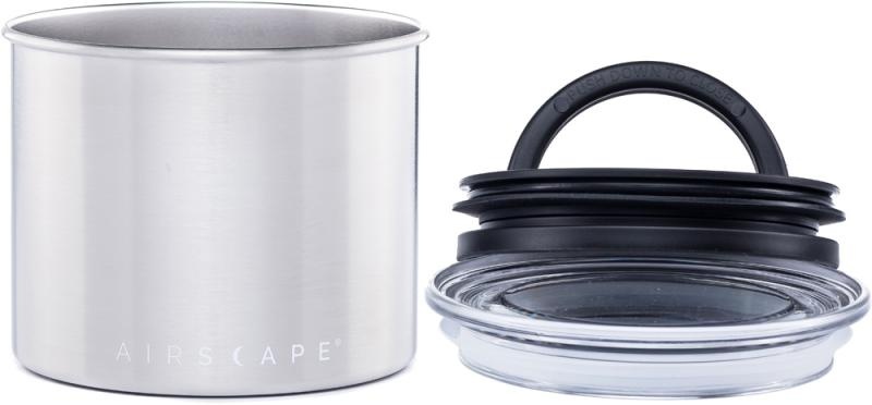 Airscape Kaffeedose klein, silber gebürstet, Edelstahl