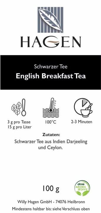 Schwarzer Tee English Breakfast Tea
