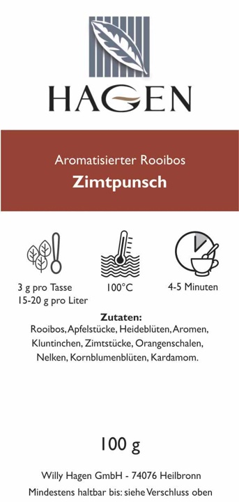 Aromatisierter Rooibos Zimtpunsch