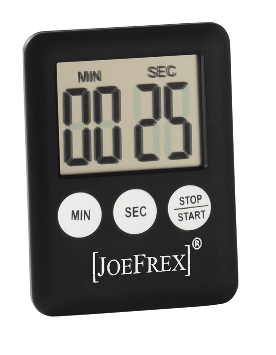 Tea Timer JoeFrex schwarz mit Batterie