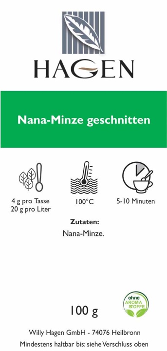 Nana-Minze geschnitten
