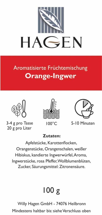 Aromatisierte Früchtemischung Orange Ingwer
