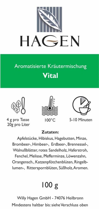 Aromatisierte Kräutermischung Vital