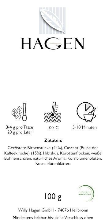 Aromatisierte Früchtemischung Cascara Birne