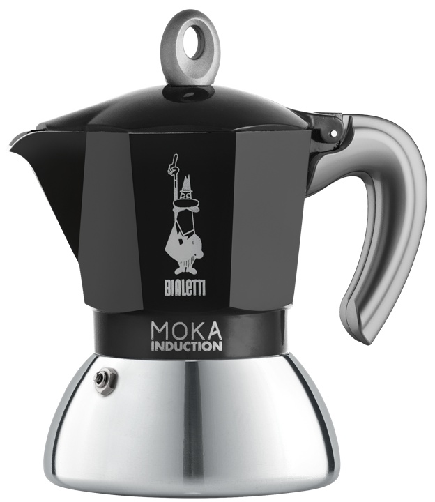 Bialetti Espressokocher Moka Induktion schwarz 2 Tassen