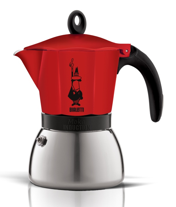 Bialetti Espressokocher Moka Indu. rot 2 Tassen
