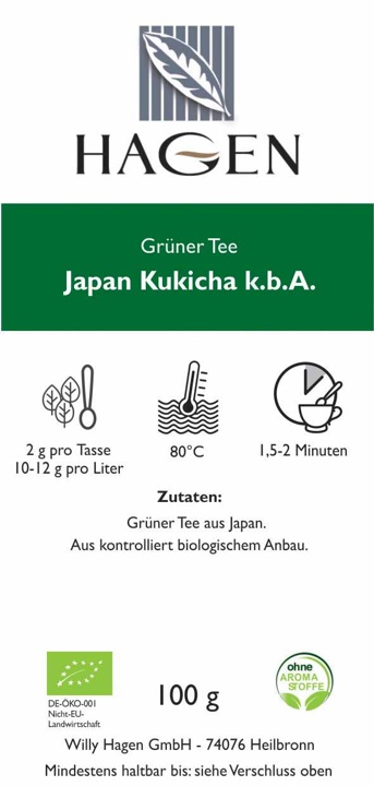 Grüner Tee Japan Kukicha k.b.A.