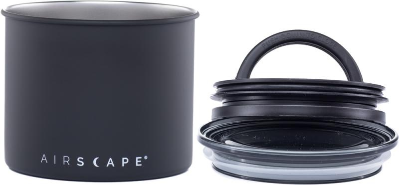 Airscape Kaffeedose klein, schwarz matt, Edelstahl
