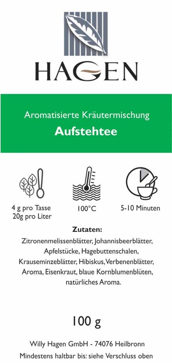 Aromatisierte Kräutermischung Aufstehtee