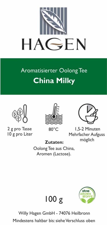 Aromatisierter Oolong Tee China Milky Oolong