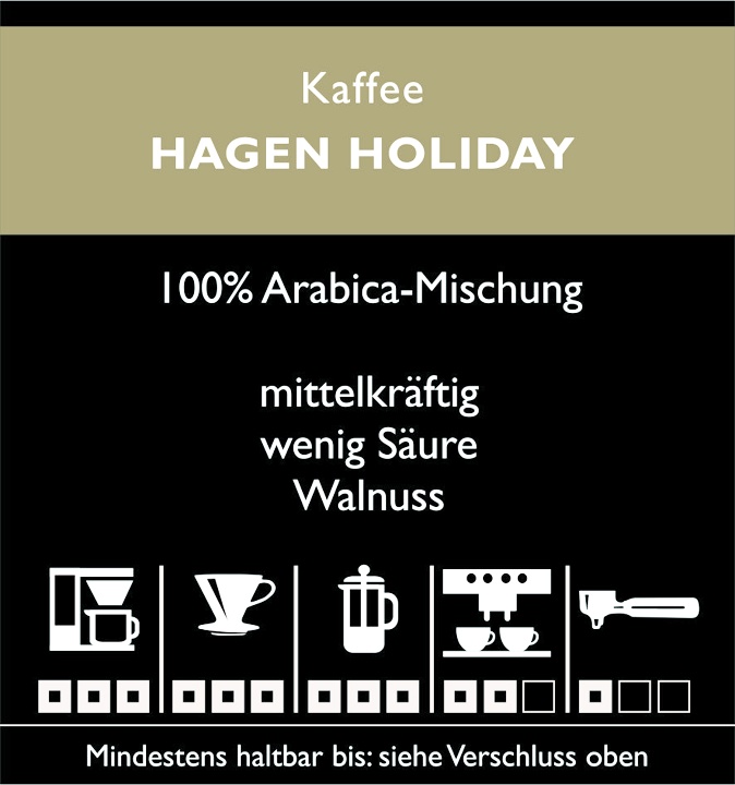 Kaffee HAGEN HOLIDAY