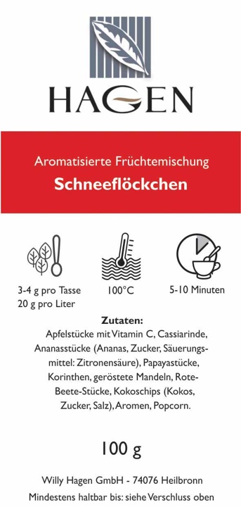 Aromatisierte Früchtemischung Schneeflöckchen